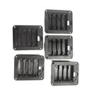 5pcs Plastic Battery Storage Case Box Holder For 4xaa  With Cover