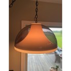 Vintage Black Atomic Swag Lamp Mid Century Modern Dome Pendant Lighting Fixture