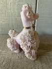 Vintage Lefton Pink Poodle Ceramic Figurine Spaghetti 5  Tall