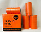Premium Masking Tape Orange 1-1 2 Inch   24 Rolls  4 Sleeves Automotive Bodyshop