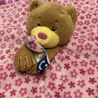 Taggies Baby Security Blanket Lovey Teddy Bear Tags Satin Trim Pink  A8