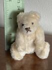 Vintage Miniature Steiff Mohair Teddy Baby Bear Once White Mohair 3    No Id Cute 