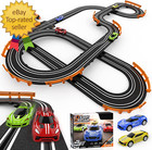 Slot Car Race Track Sets With 4 High-speed Slot Cars Battery Or Electric Car