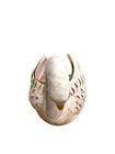 Mcm Vtg Pastel Pink Splatter Gold Leaf Shafer 23k Gilded Swan Planter Atomic