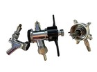 3 Lot Of 3 Draft Beer Faucet Chrome Lever Beer Dispensing Parts