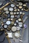 Big Vintage  Mixed Watch Lot  For Repair Parts  Not Working