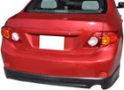 Compatible With Toyota Corolla Rear Bumper Lip Unpainted Black Pu Spoiler