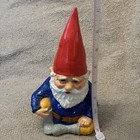 Vtg Gnome Coin Bank Unieboek Gorham Ceramic 1979 Korea Woodland Fantasy 70s Flaw