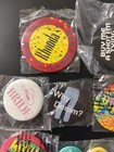 Random With A Bunch Of Different Vintage Button Pin Lot Of 35 420 Hippie Wedding