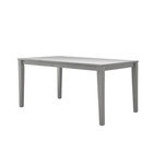 Farmhouse Dining Table Antique Grey Wood Rectangular 36x60in