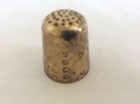 Vintage Queens Beasts Collection Thimble - Silver Gilded In 22 Ct  Gold