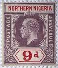 Travelstamps  1912 Northern Nigeria Stamps Sc  47 - Nine Pence  Kgv  Mint  Og  H