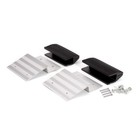Heavy-duty 2x8 Ramp Kit - Aluminum Ends  Rubber Feet  1500 Lb Capacity  Durable