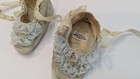 Vintage 1956 Mrs  Day s Ideal Baby Shoes Size 2 White Infant Christening W  Box