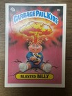 Blasted Billy Gpk Garbage Pail Kids 1985 Series 1 8b Glossy Cheaters License Ex