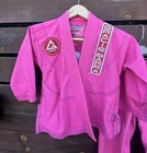 Gracie Barra Equipe Gb Jiu-jitsu Pink Gi Kimono Jacket   Pants Youth Y2