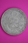 1867 57 Peru 1 Sol Silver Coin  900 Fine Guaranteed Authentic   Genuine 0794n