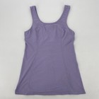 Lululemon Tank Top Women   s 6 Run Free Tank Lilac Sleeveless Zipper Pocket Soft