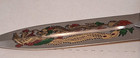 Vintage Eastern Blue Dragon Painted Athame Dagger Knife Wiccan Pagan