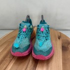 Hoka One One Speedgoat 5 Youth Deep Teal Orange Pink Trail Running Shoes Size 4