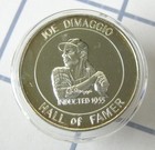 Vintage Marilyn Monroe   Joe Dimaggio 1 Oz  999 Silver Proof Art Round - Bino