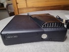 Microsoft Xbox 360 S Slim Black Console System Model 1349 W  Kinect Works