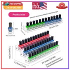 3 Tier Acrylic Nail Polish Organizer Rack Clear Display Stand Holds 36 Bottles
