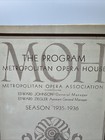 1935-1936 Season Program Of The Metropolitan Opera House Week Mar 2 To 8 1936