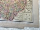 Original 1889 Ohio Map Cram   s Unrivaled Atlas Of The World 11 5    X 15 5
