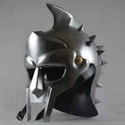 Medieval Maximus Gladiator Helmet Wearable Solid Metal Roman Helmet Mask