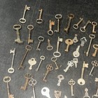 Skeleton Keys   Flat Keys - All Genuine No Fakes  80  Vintage Old Lot  5