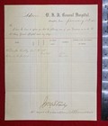 1865  civil War   co  H  27th Reg  Infantry  General-hospital  Document notable 