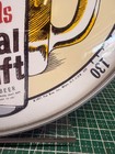 Vintage Glass Front Piels Real Draft Beer Thermometer Wall Clock 1971