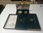 1995 Civil War Battlefield Proof Us Mint 2 Coin Silver Dollar Set Coins Box Coa
