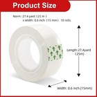 Welstik Office Transparent Tape Set  For Home  School   Gift Wrap 3 4 Inches    