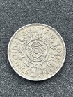 1966 Uk Elizabeth Ii Two Shilling Coin   Vintage Great Britain Collectible
