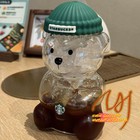 New 2026 Starbucks Barista Bear Cup Limited Edition Glass Cup Xmas Gift