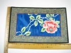 Floral Embroidered Silk Chinese Floral Panel Vintage Decor Flower Spring