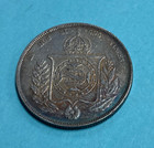 1855 Brazil 1 000 Reis   Brasil World Silver Coin