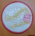 Harrows Darts Patch  pure Dartsmanship  Vintage Embroidered Red Black Round