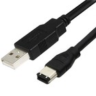 Firewire Ieee 1394 6-pin Male To Usb 2 0 A Male Adapter Cable 6ft Converter