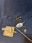 Vintage Early 1900s Wooden Cased Scientific Instrument Or Tool Set     As-is