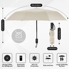 Windproof Automatic Folding Travel Umbrella Compact Auto Open Close Uv Rain
