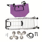 Portable Folding Rolling Cart Shopping Utility Stair Cart Heavy Duty Trolley Bag