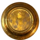 Vintage Brass Franz Liszt Wall Plate High Polish Made In England