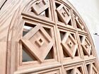 Rustic Solid Oak Door Glass And Wood With Squares On Both Sides Clear Glass