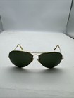 Vintage B l Ray-ban Aviator Sunglasses Gold Frame Green Lenses W  Case  136 