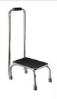 Step Stool With Handle  Non Skid Rubber Platform  Lightweight  Sturdy-chrome blk
