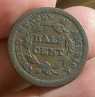 Usa Km70 1 2 Half Cent 1851 Low Mintage 147k