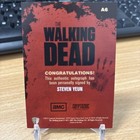 The Walking Dead Season 1 Steven Yeun As Glenn Autograph Card  a6 